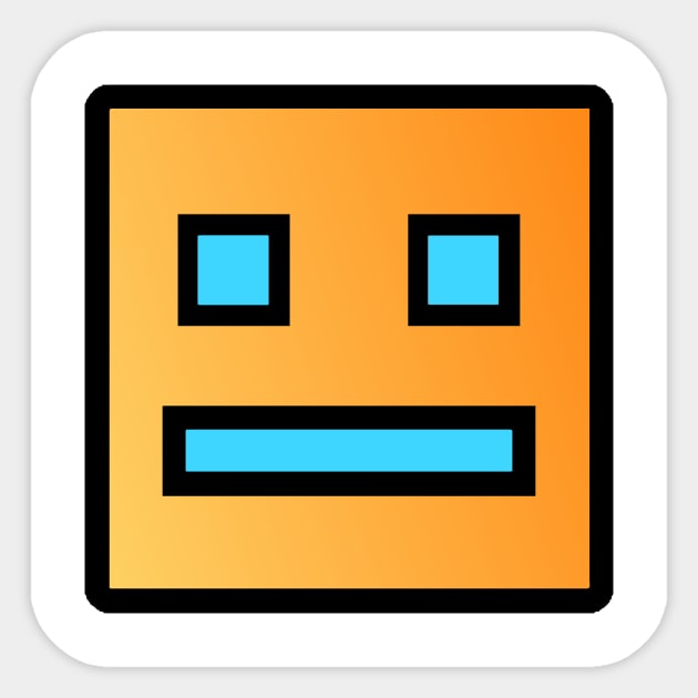 Geometry Dash Sticker by benchmark